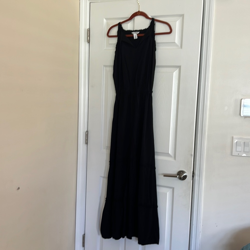 Sz.S White House/ Black Market, black maxi dress